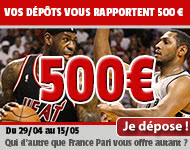 Bonus de dépôt 500 euros chez France Pari