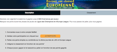 Pari NetBet Ligue des Champions