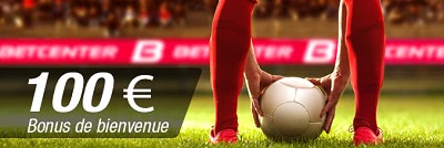 100 euros de bonus pour vos paris sportifs chez Betcenter