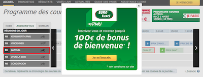 100 euros de bonus pour vos paris sportifs chez Eurotiercé