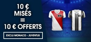 10 € offerts pour Monaco-Juventus chez NetBet