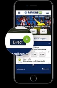 L'appli mobile du bookmaker ParionsSport