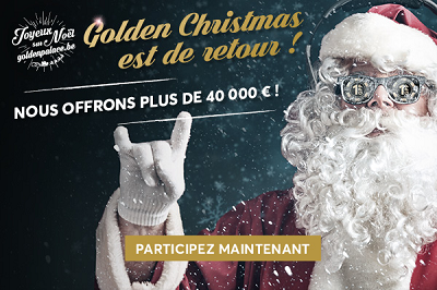 La promotion Golden Christmas chez bookmaker Goldenpalace