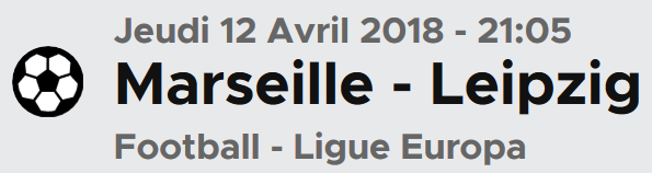 Marseille - Leipzig en Ligue Europa chez Betclic en ligne
