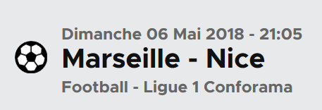 Marseille - Nice pour vos paris sur la Ligue 1 chez Betclic