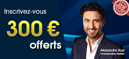 300 euros de bonus pour vos paris sportifs chez NetBet