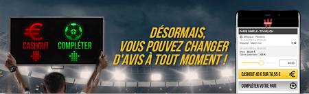 Décaissez votre pari avant le résultat final chez Winamax en ligne