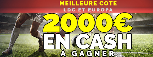 2.000 euros de bonus en cash pour vos mises sur le foot chez NetBet