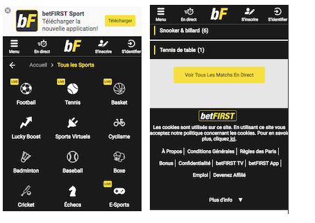 betfirst paris mobile