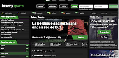 Betway cotes boostées