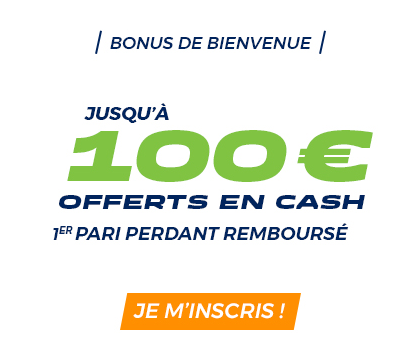 100 euros de bonus en cash pour votre premier pari chez ParionsSport