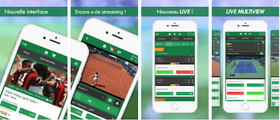 Interface Unibet App