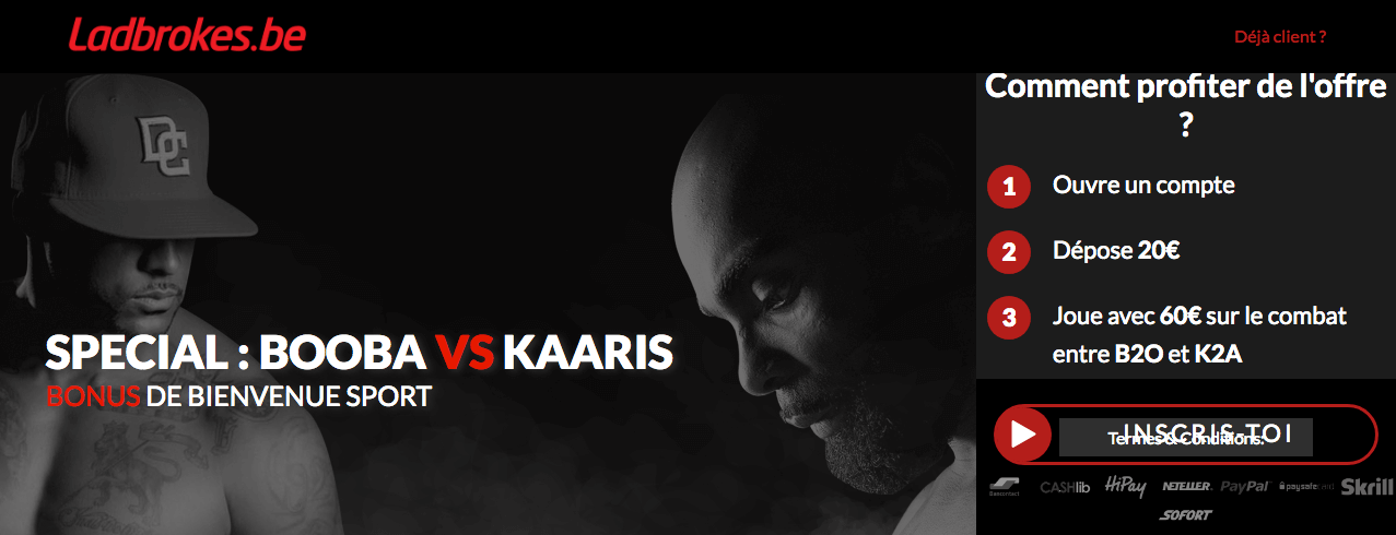 Paris sportifs Booba vs Kaaris