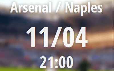 Cotes Arsenal contre Naples chez bookmaker ZEbet en ligne 