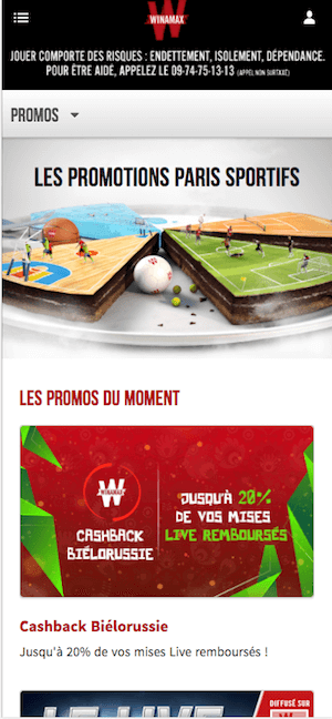 winamax promos paris sportifs