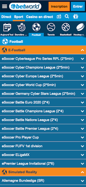 parier fifa avec betworld