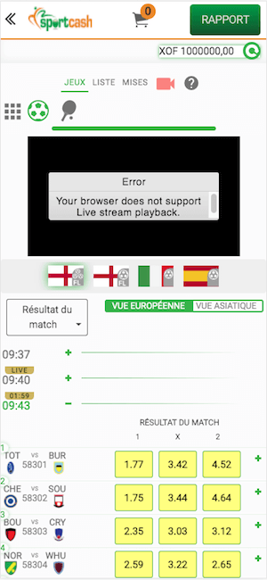 sportcash streaming