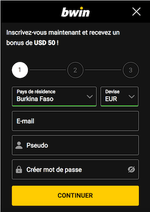 Bwin afrique bonus