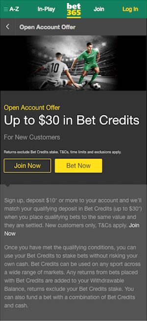 bet365 bonus