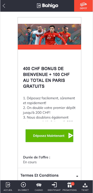 bahigo bonus de bienvenue