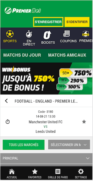 cotes man utd vs leeds utd