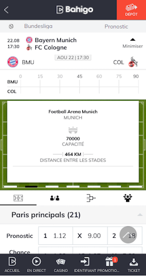 cotes bayern vs cologne