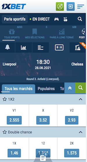 cotes liverpool vs chelsea