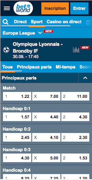 Cotes Olympique vs Brondby IF