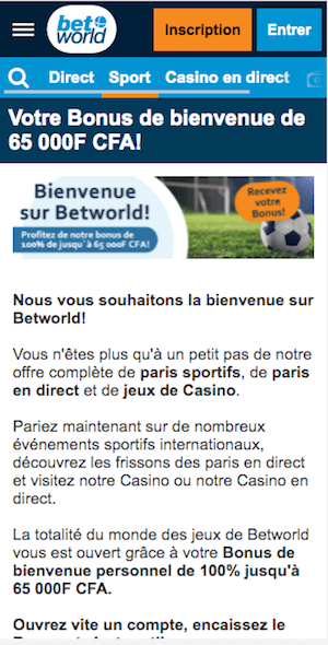 betwolrd bonus