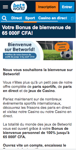betwolrd bonus