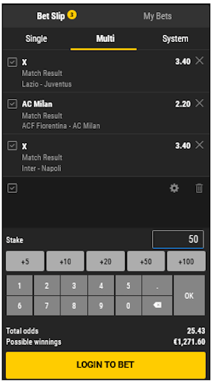 pari combine serie a