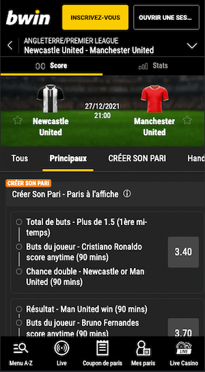 cotes newcastle vs manchester united