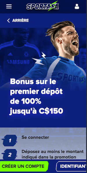 bonus Sportaza sur mobile