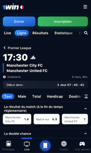 parier man city vs man united