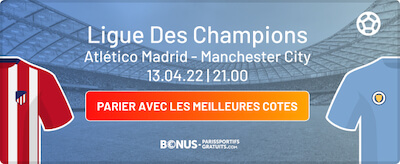 atletico madrid vs man City paris sportif