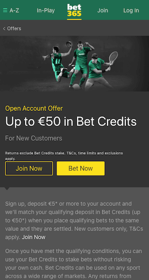 bet365 mali bonus