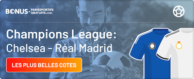 chelsea vs real madrid cotes