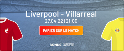 parier liverpool vs villarreal