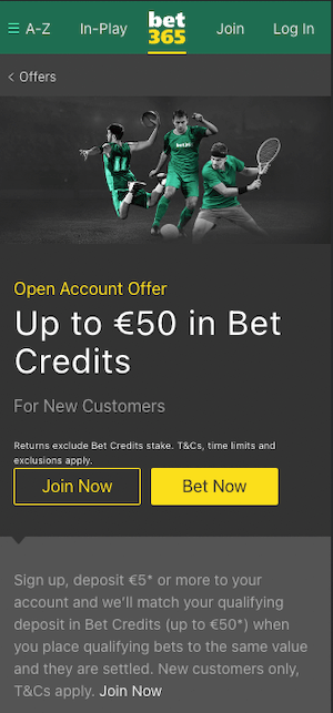 bet365 tunisie bonus