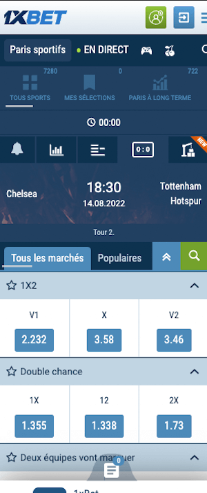 cotes chelsea vs tottenham