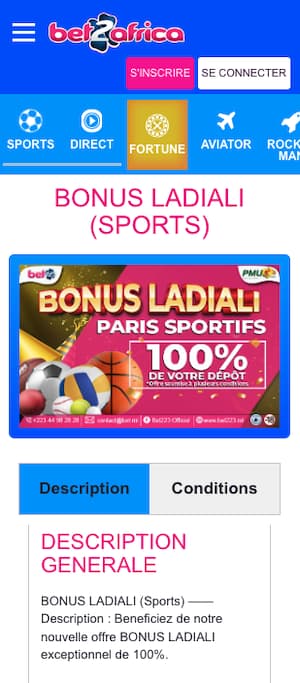 bet223 bonus de bienvenue sur mobile
