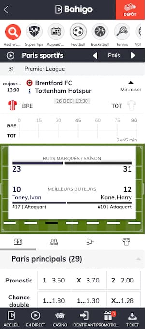 cotes brentford tottenham