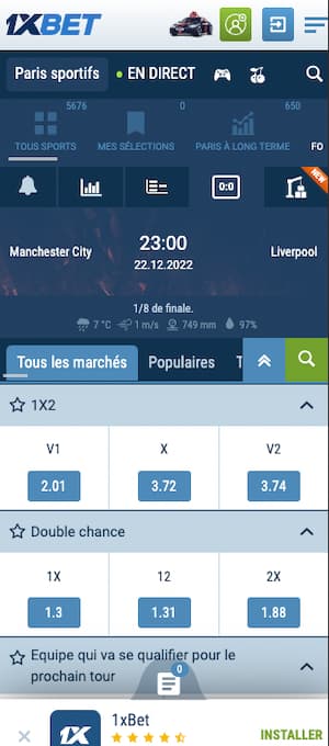 cotes man city liverpool 