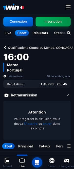 cotes maroc portugal cdm 2022