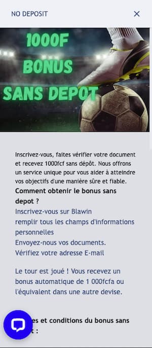 blawin bonus sans depot