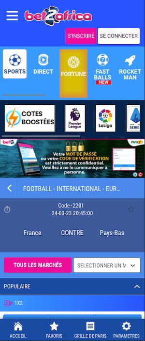 cotes france vs pays bas