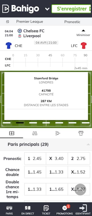 cotes chelsea vs liverpool