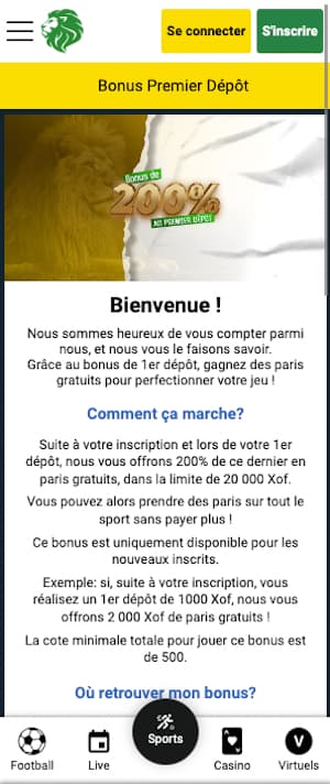 sunubet bonus de bienveue