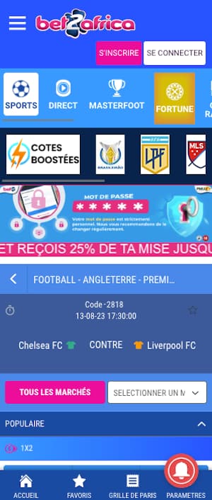 cotes chelsea vs liverpool ce 13 aout 2023