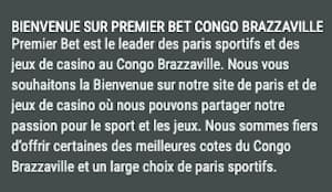 premier bet congo brazzaville